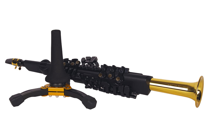 [AUSTRALIA] - GEEK Portable Soprano Saxophone Stand Foldable Soprano Sax Stand Solid Steel Stable Tripod Stand for Soprano Saxophone YAMAHA YDS-150 