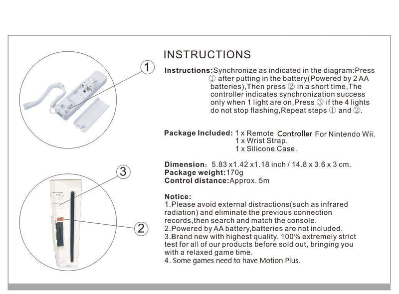 [AUSTRALIA] - Remote Controller for Wii, Wii Remote and Nunchuck Controllers with Silicon Case and Strap for Wii and Wii U (Blue) Blue 