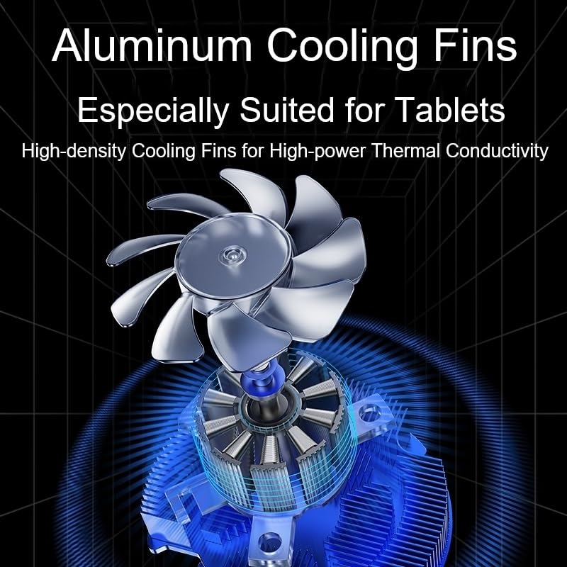 FS12 40W Semiconductor Tablet Cooler Large Area Powerful Cooling Magnetic RGB Cooler Radiator for Pad/Gaming