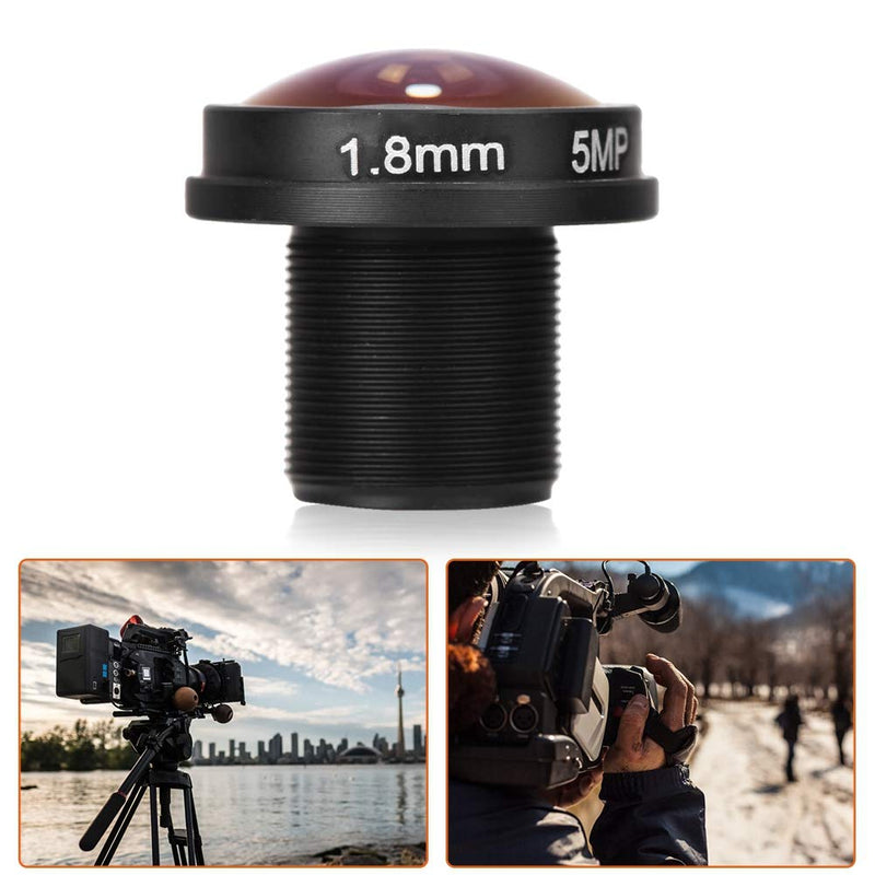 Fisheye Lens, CCTV Lens 1.8mm 180° Wide Angle Board Lens, HD 5mp Fisheye View CCTV Wide Angle Panoramic Camera for CCTV Camera