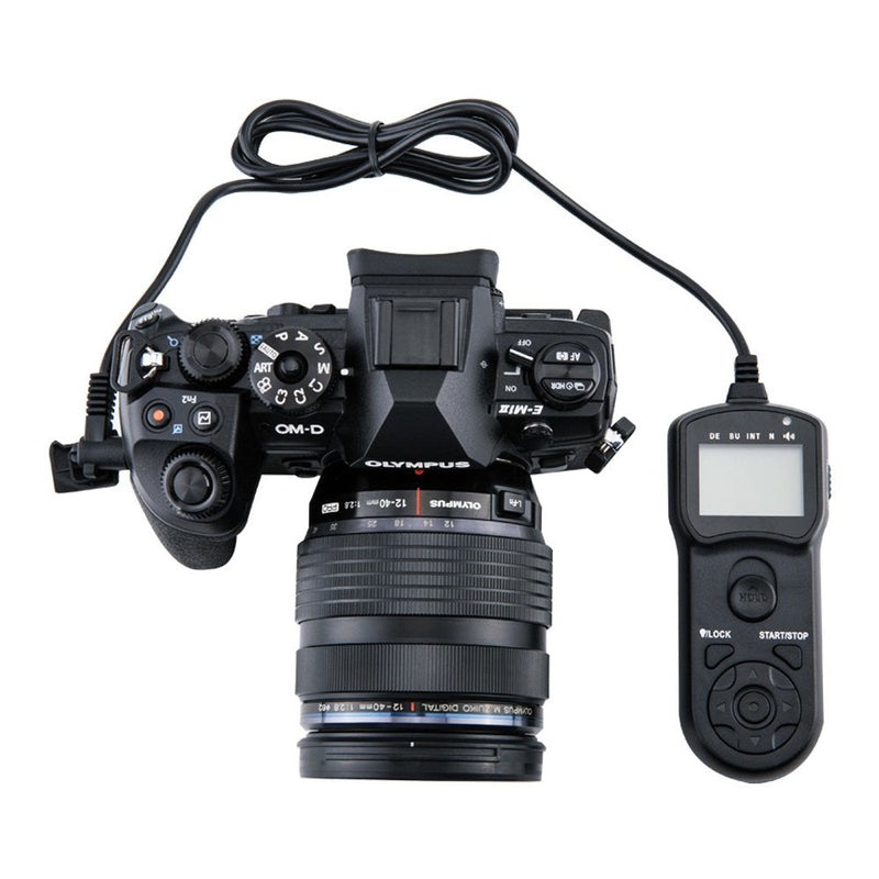 [AUSTRALIA] - Digital Timer Remote Shutter Cord JJC Timer Shutter Release Remote Control Cord for Olympus E-M1 Mark II Replaces Olympus RM-CB2 Olympus RM-CB2 Replacement 