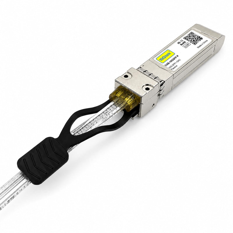 10Gtek Foldable SFP+ DAC, Twin Axial Cable Supplied by 3M, 0.5-Meter(1.64ft), Compatible with Cisco and More, Application for 2 switches in 2~4 U of a Rack Cabinet, Flexible and Thin, 4-Pack 0.5m