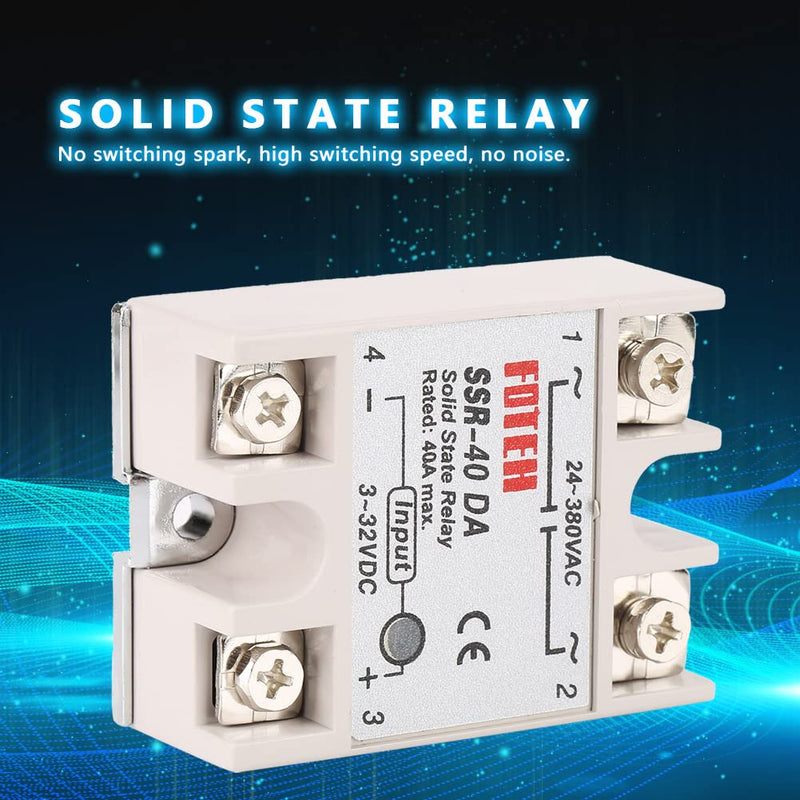 Auto modules de relay statique monophasé DC-AC SSR-40DA solid state relay 25a+relay a semi conducteur relay ssr 40a relay 5v 220v ssr relay statique solid state relay 25a solid state relay