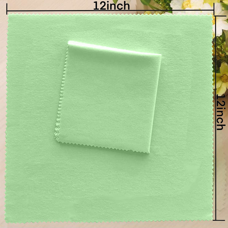 6 Pack Guitar Cloths, 12"x12" Microfiber Flute Cleaning Cloth for Musical Instruments Polishing & Cleaning Cloths for Guitar Flute Violin Piano Clarinet Trumpet Sax