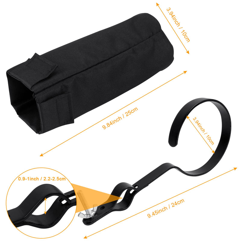 Portable Drumstick Holder Adjustable Drum Stick Bag Waterproof Oxford Fabric Black Drumstick Container Bag