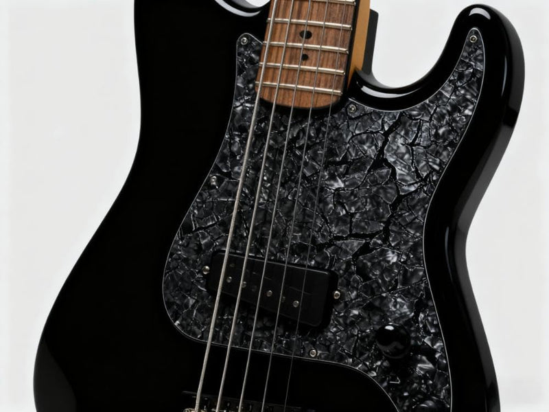[AUSTRALIA] - 3-Ply Guitar Pickguard 24x31DIY Material Blank Pick Guard Scratch Plate Sheet for Strat Tele Electric Guitar Jazz Precision Bass (Black Pearl) Black Pearl 