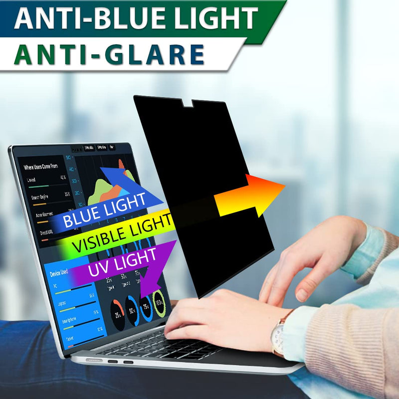 Privacy Screen for MacBook Pro 14" 2021-2023 (A2442/A2779/A2918/A2992,M1/M2/M3) | Magnetic Anti-Glare Blue Light Filter | Matte & Glossy Design Privacy-Mac Pro14"(2021-2023,M1,M2)-Magnet