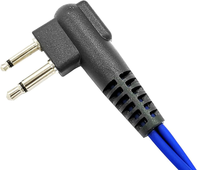 Walkie Talkie Earpiece Acoustic Tube Ear piece Headset with Mic for CP100 CP185 CP200d CLS1110 CLS1410 RDM2070d RDV5100 RDU4100 RDU4160d BPR40 VL50 Radios (Blue) Blue