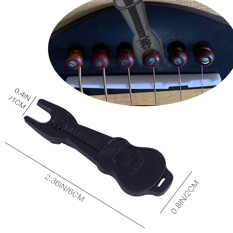 [AUSTRALIA] - 6 String Acoustic Guitar Bridge Bone Bridge Saddle and Nut, Rosewood Acoustic Guitar Bridge Pins with Bridge Pin Puller Remover, Acoustic Guitar Bridge Replacement Parts 
