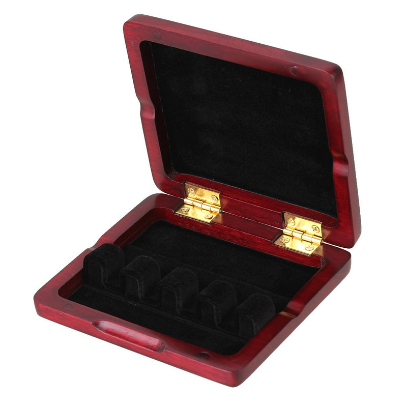 BQLZR Bassoon Reed Storage Case with Soft Velvet Wood Bassoon Reed Case Holds 4 Reeds Holder Box Bassoon Musical Instrument Storage Box