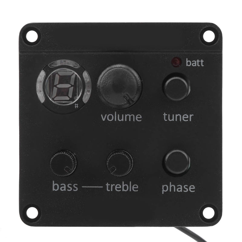 Acoustic Guitar Pickup, Guitar Pickup Onboard Preamp Equalizer with User Manual EQ Glued to Sound Hole