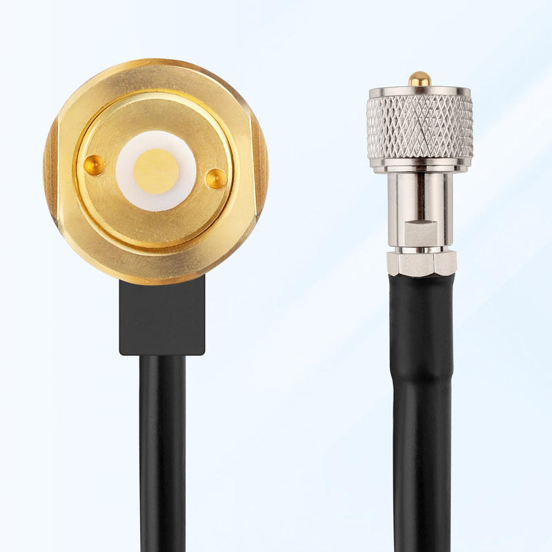 [AUSTRALIA] - MOOKEERF NMO Antenna Cable,10FT Low Loss RG58 Coaxial CB Antenna Cable Extension with NMO and Removable UHF PL259 Male Connector for VHF/UHF/CB Radio 10FT 