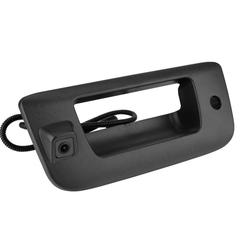 Tailgate Handle Backup Camera Compatible with 2007-2013 Chevrolet Silverado/GMC Sierra 1500 2500 HD Pickup Reversing Backing Camera Handle Tailgate Lock RCA Connector Replaces # 22755304