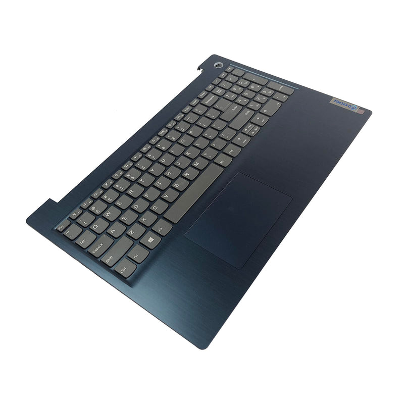 Laptop Palmrest Upper Case with Keyboard and Touchpad Assembly Replacement for Lenovo Ideapad 3 15ada05/3 15IML05 5CB0X57566 5CB1D01998 Blue