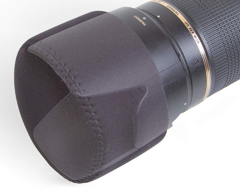 OP/Tech USA Hood Hat – Universal Lens Cap for DSLR & Digital Cameras | Neoprene Camera Lens Hood, Soft Cap for Camera Lens & Protection - XXL (Black) - Made in USA
