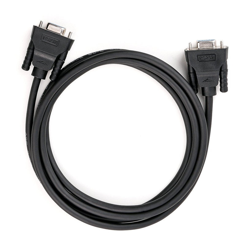 DTECH DB9 RS232 Serial Cable Female to Female Null Modem Cord Full Handshaking 7 Wire Crossover for Data Communication (15 Feet, Black) 15ft