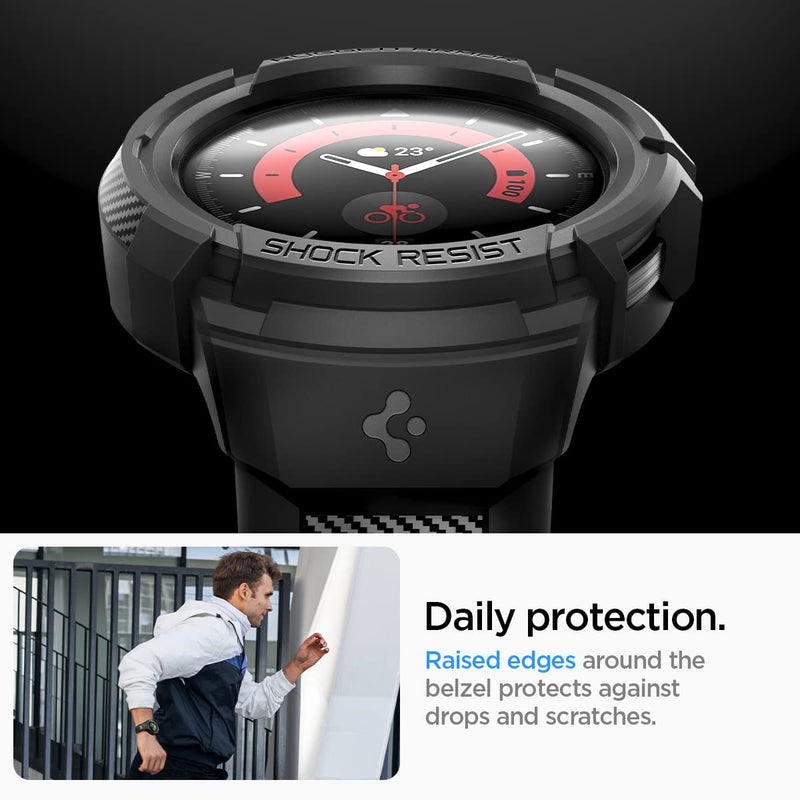 Spigen Rugged Armor Pro and S353 Charger Stand Designed for Galaxy Watch5 Pro 45mm (2022)