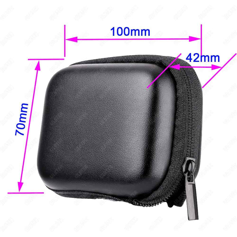 [AUSTRALIA] - Mini Bag Case for DJI OSMO Action 5 Pro/Action 4 / Action 3 Camera + Rubber Lens cap Cover [1+2 Pack], Carrying Portable Storage boxes Accessory 