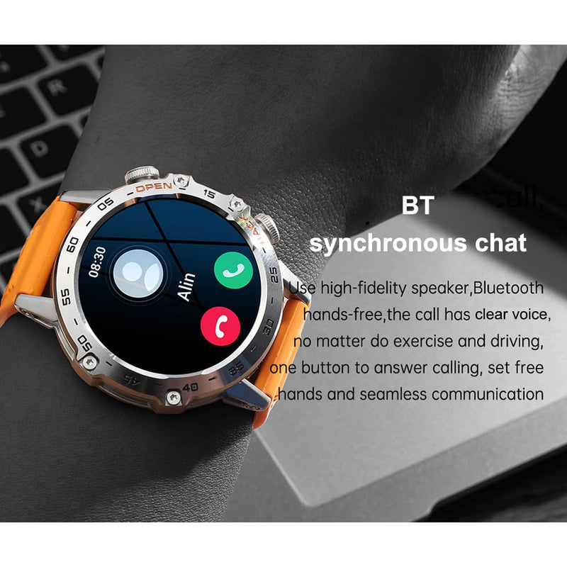 K52 Smart Watch with BT Call for Android/iOS 1.39'' Large IPS Screen Smartwatch Heart Rate Sleep Step Monitor Sport Watches O