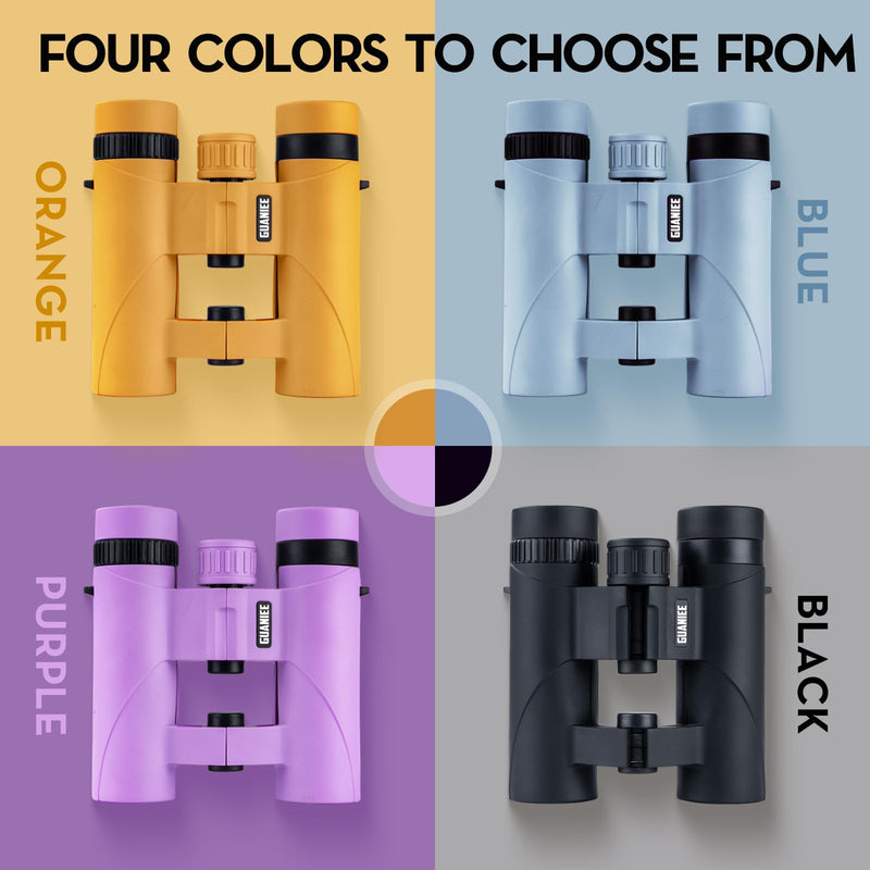 [AUSTRALIA] - 10x25 Binoculars for Kids Mini Pocket Compact Binoculars Waterproof Small Binocular for Bird Watching Travel Stargazing Outdoor Sports Purple 