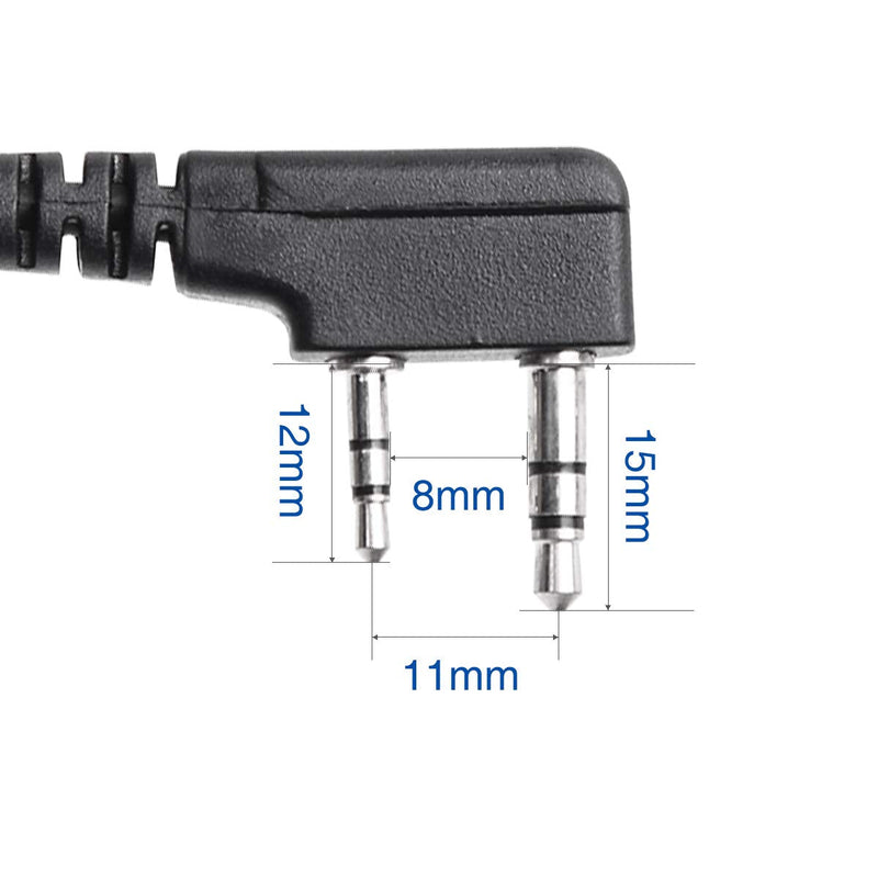 BAOFENG USB Programming Cable CH340 Chip for UV-5R BF-F8HP 5RM UV-21R GMRS UV-5G Plus GM-15PRO GM-5RH GM21 K5PLUS AR-152 UV-17R TIDRADIO TD-H3 8 Quansheng UV-K5 8 Ham Radio Black-CH340