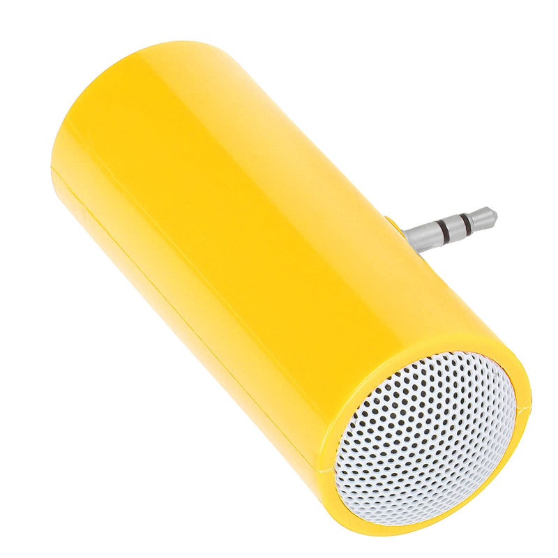 Mini Stereo Speaker,New DIY Pillow Speaker, True HD and Unique Soft Sound Portable Speaker, Portable Plug in Speaker with 3.5mm Aux Audio Input, for Mobile Phones and yellow