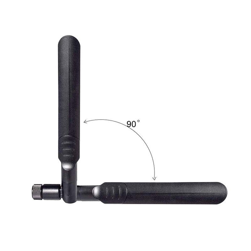 2 x 8dBi WiFi RP-SMA Male Antenna 2.4GHz 5.8GHz Dual Band | 2 x 15CM U.FL/IPEX to RP-SMA Female Pigtail Cable for Mini PCIe Card Wireless Routers, Repeater, FPV UAV Drone and PS4 Build