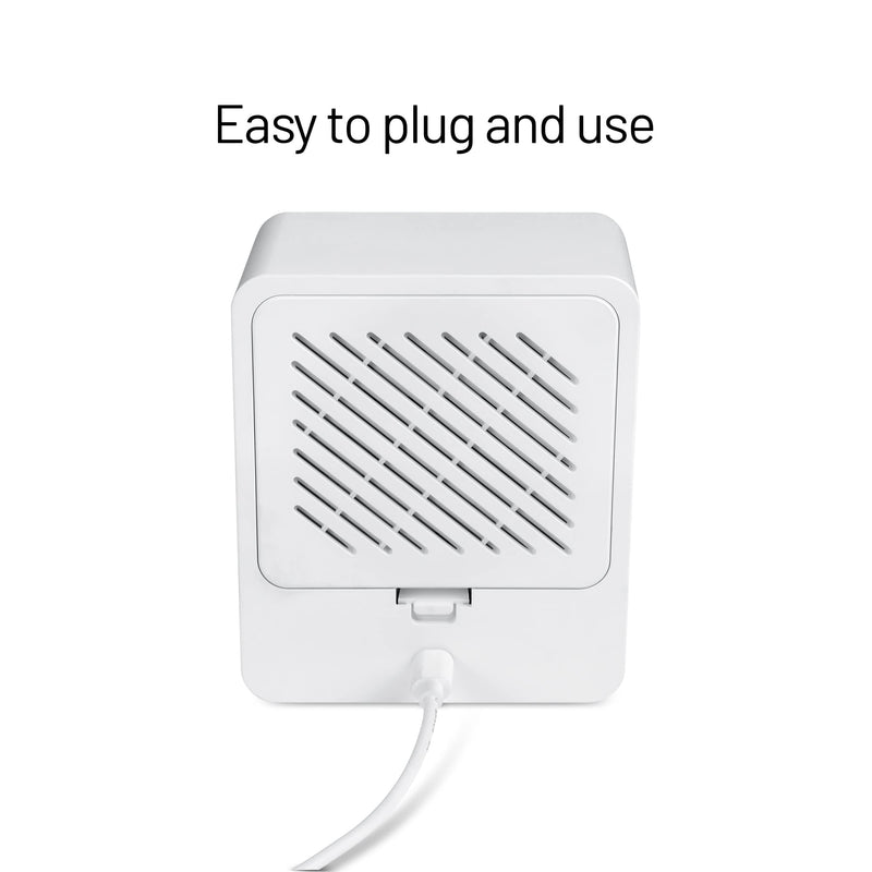 Wasserstein Alarm Clock Camera Case - Compatible with Wyze Cam V4/V3/V3 Pro/OG - Cover for Low-Key Camera Placement (White) (Camera NOT Included) for Wyze Cam