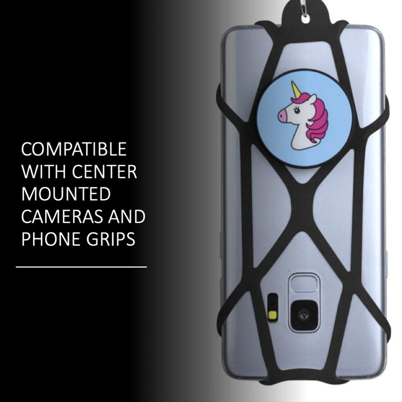 [AUSTRALIA] - Gear Beast Universal Cell Phone Lanyard - Silicone Cell Phone Holder for Walking w/Neck ﻿Strap, Clear 