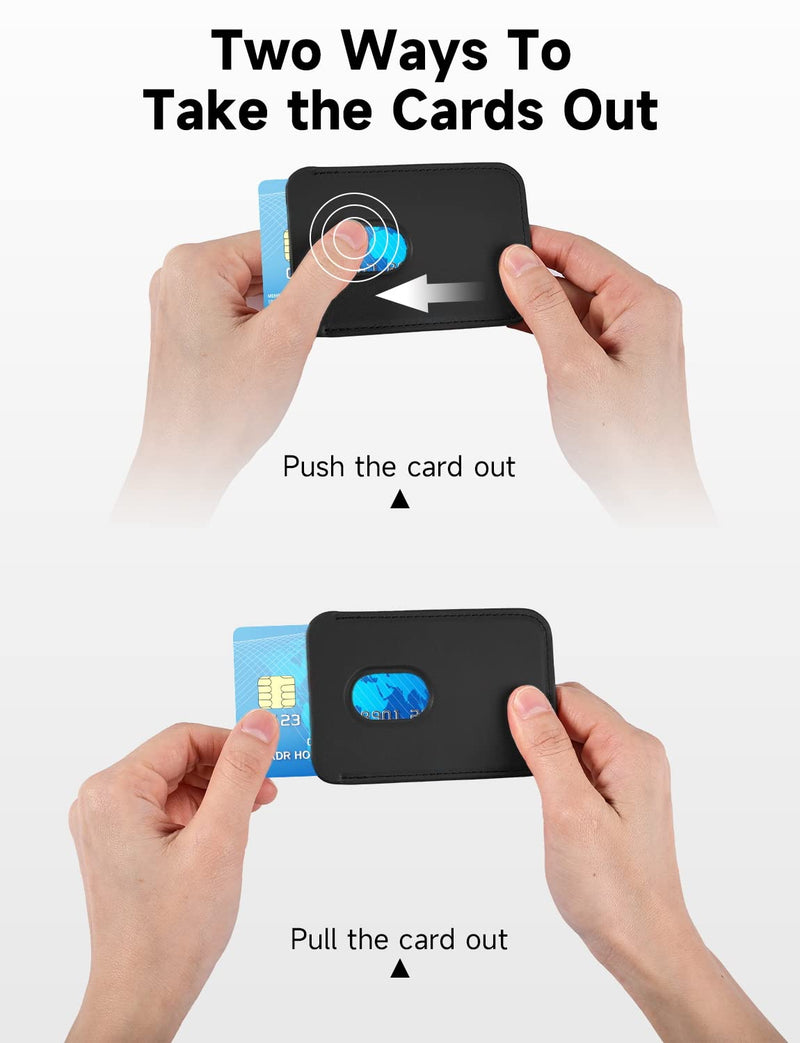 Magnetic Card Wallet Holder with MagSafe for iPhone 15 Pro Max/15 Pro/15 Plus/15,for iPhone 14 Pro Max/14 Plus/14 Pro/14, for iPhone 13 Pro Max/13 Pro/13/13 Mini, for iPhone 12/12 Pro/12 Max,Midnight Midnight