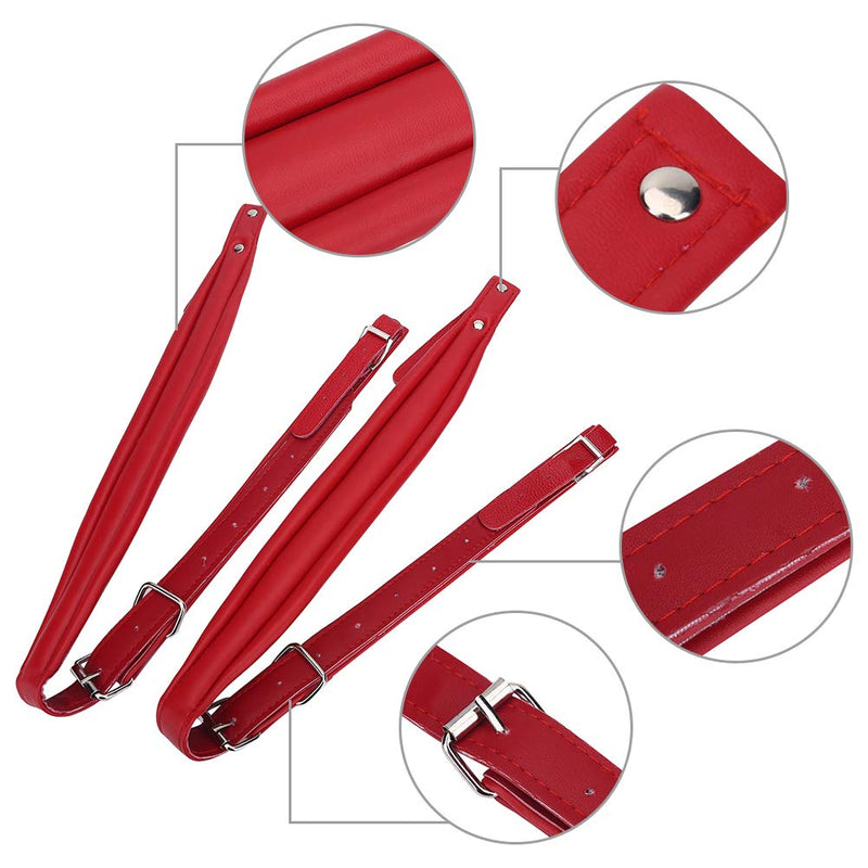 [AUSTRALIA] - VGEBY Adjustable faux leather accordion strap for 16-120 bass Red 