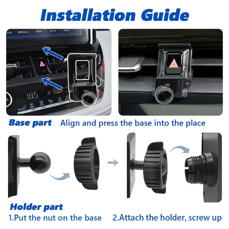 Car Phone Mount 2020-2023 Toyota Corolla [Thick Case Friendly] Mobile Phone Holder Cell Navigation Bracket Air Vent Auto Accessories Cradles, All Phones