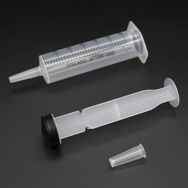 [AUSTRALIA] - 8-Piece Syringe Set, 20 ml 60 ml Syringe with Hose for Scientific Labs, Garden Watering, Measuring Fluids, Animal Feeding, Plant Watering, Industry, 20 ml x 2 + 60 ml x 2 + Hose x 4 