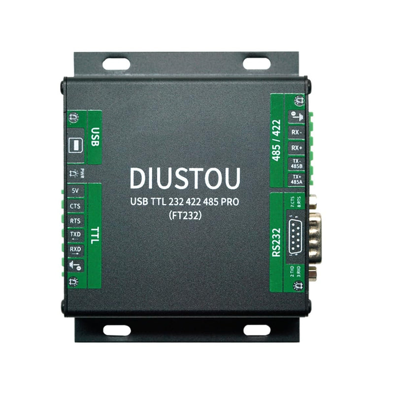 USB to Multi-Serial Port Module - TTL/RS232/RS422/RS485, Extended Interface, in-Module Serial Signal Conversion, Industrial Grade Isolated Metal Shell Adapter