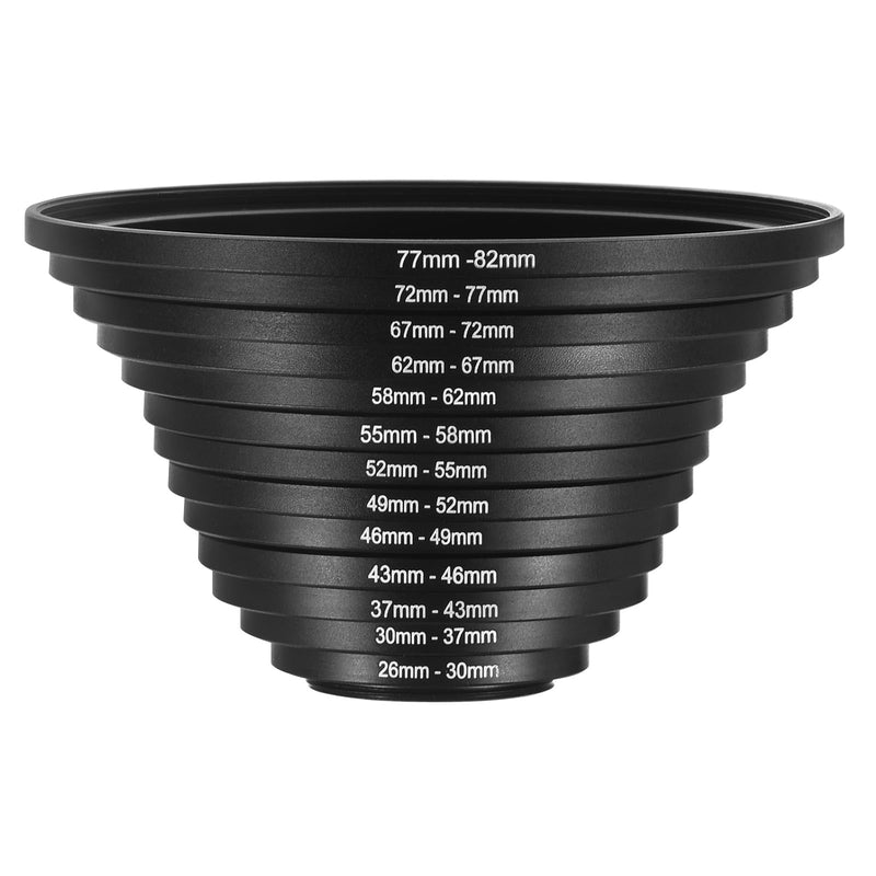 [AUSTRALIA] - PATIKIL 13pcs Step Up Ring, Camera Lens Filter Adapter Ring Aluminum Filter Ring Adapter Set for Camera Lens Hood, 72-77MM, 77-82MM 