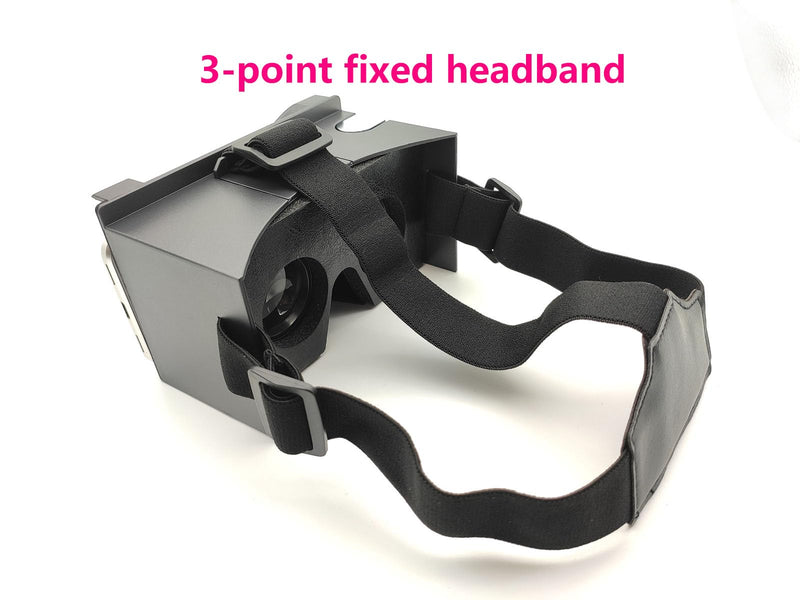 Google Cardboard VR,VR Headsets Virtual Reality Glasses and Comfortable Head Strap for All 4-6.8 Inch Full Screen Smartphones