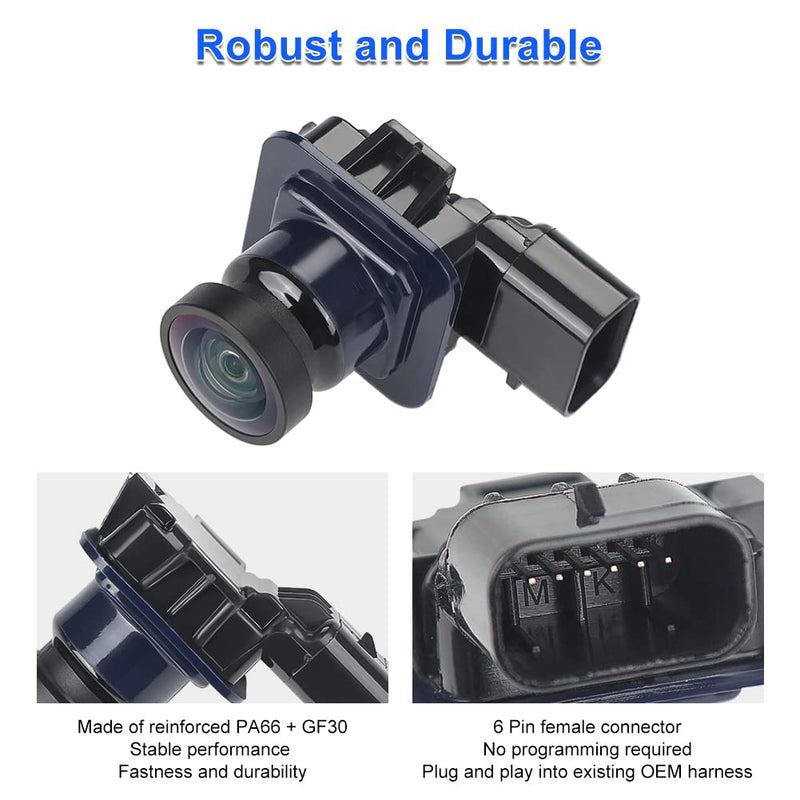 Backup Camera Compatible with Ford Escape 2014 2015 2016 | Reverse Rear Park Assist Camera Replacement for 590-419 EJ5Z-19G490-A EJ5Z19G490A GJ5T19G490AD