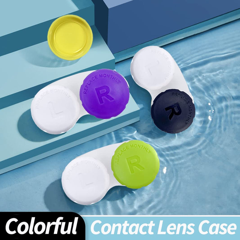 Cases for Contact Lens, Travel Daily Use 3 Pack Navy Blue