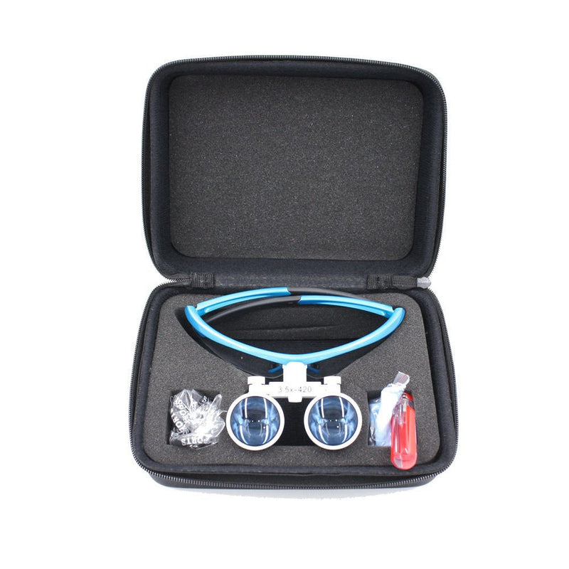 Zgood 3.5X 420mm Dental Surgical Medical Binocular Magnifier Loupes Optical Glasses (Blue)