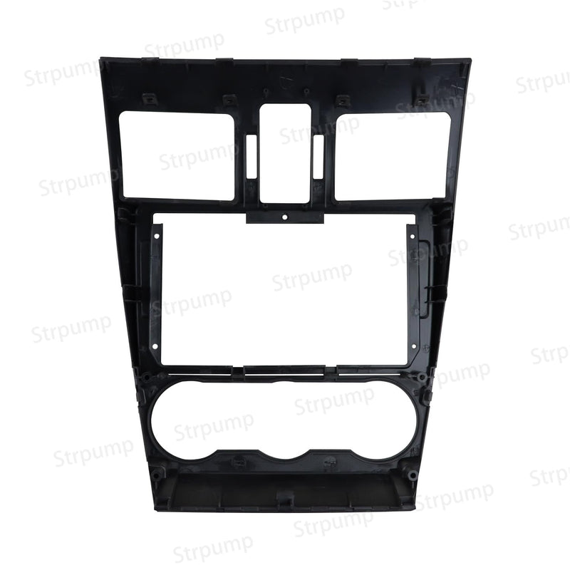 9'' Car Radio Stereo Fascia Frame Panel Trim Bezel with Power Harness Cable for Subaru Forester WRX XV 2016 17 18 Impreza Levorg 12~15(no silver AC hole edge)