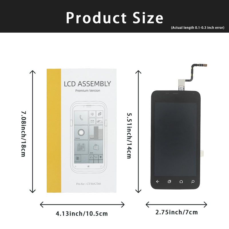 CT60 LCD Screen with Touch Digitizer for Honeywell Dolphin CT60 Barcode Scanner Handheld Mobile Computer