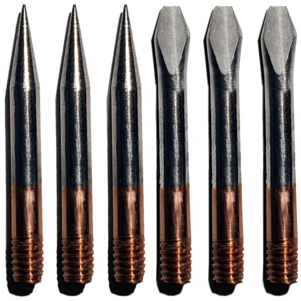 Soldering Tip, Screw-In Tip, M4 Thread, Parkside, Replacement - Set of 6 Soldering Tip Replacement Soldering Tips Set Soldering Station Tool Te Temperature Control - 6 Pieces