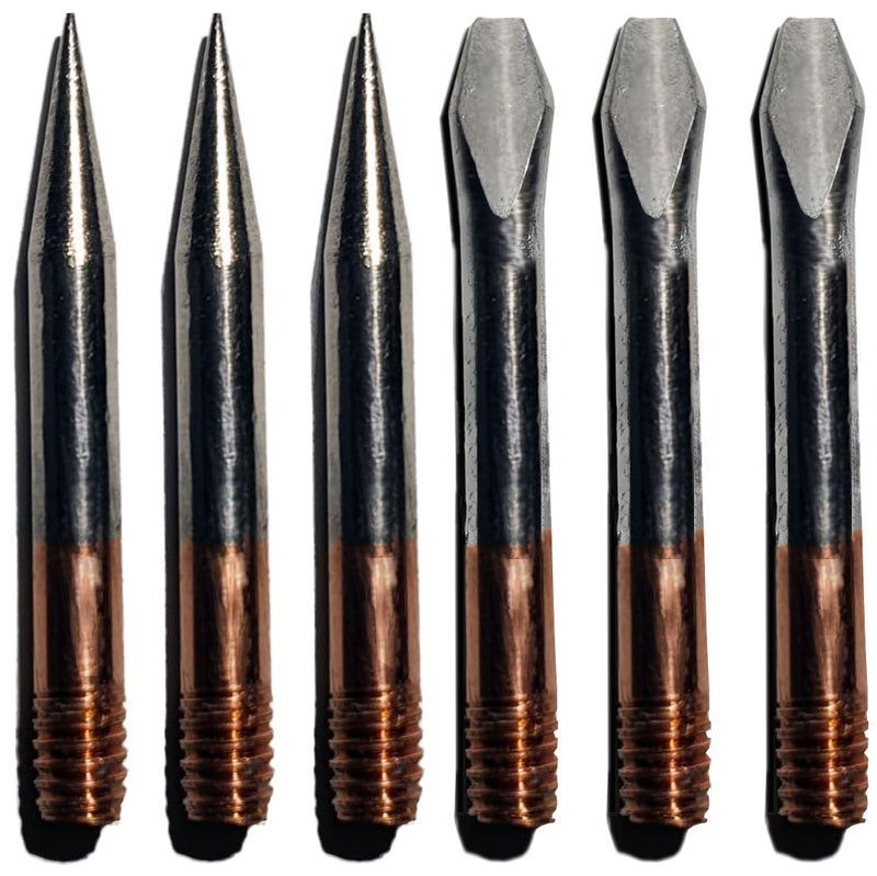 Soldering Tip, Screw-In Tip, M4 Thread, Parkside, Replacement - Set of 6 Soldering Tip Replacement Soldering Tips Set Soldering Station Tool Te Temperature Control - 6 Pieces