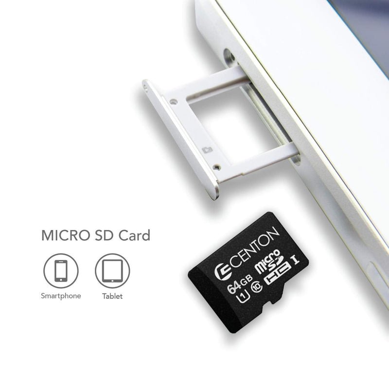 Centon Electronics 64GB Micro SD Card (S1-MSDXU1-64G) S1-MSDXU1-64G
