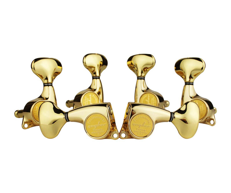 Guyker 6Pcs Guitar Machine Heads (3L + 3R) – 1:21 Sealed Tuning Key Pegs Tuners Set Replacement for ST TL SG Style Electric or Acoustic Guitars – Golden