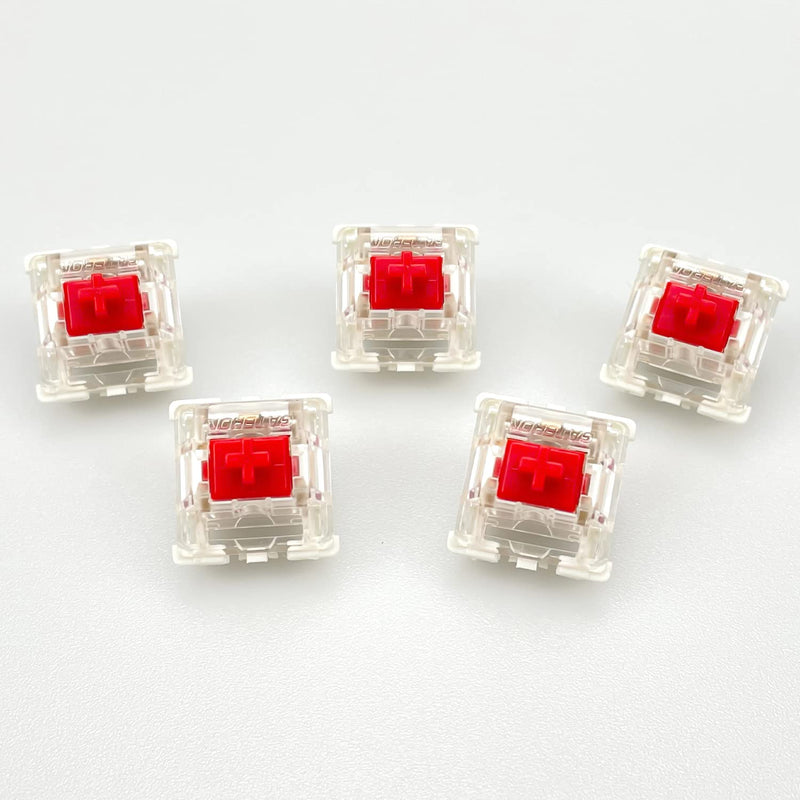 Gateron G Red Pro Switches Pre-lubed 3pin RGB SMD Linear for Gaming Mechanical Keyboard(36 Pcs,Red) 36 PCS