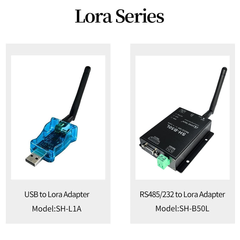 DSD TECH Lora Module SH-B50L RS485/232 to Lora Adapter Lorawan Wireless Transceiver