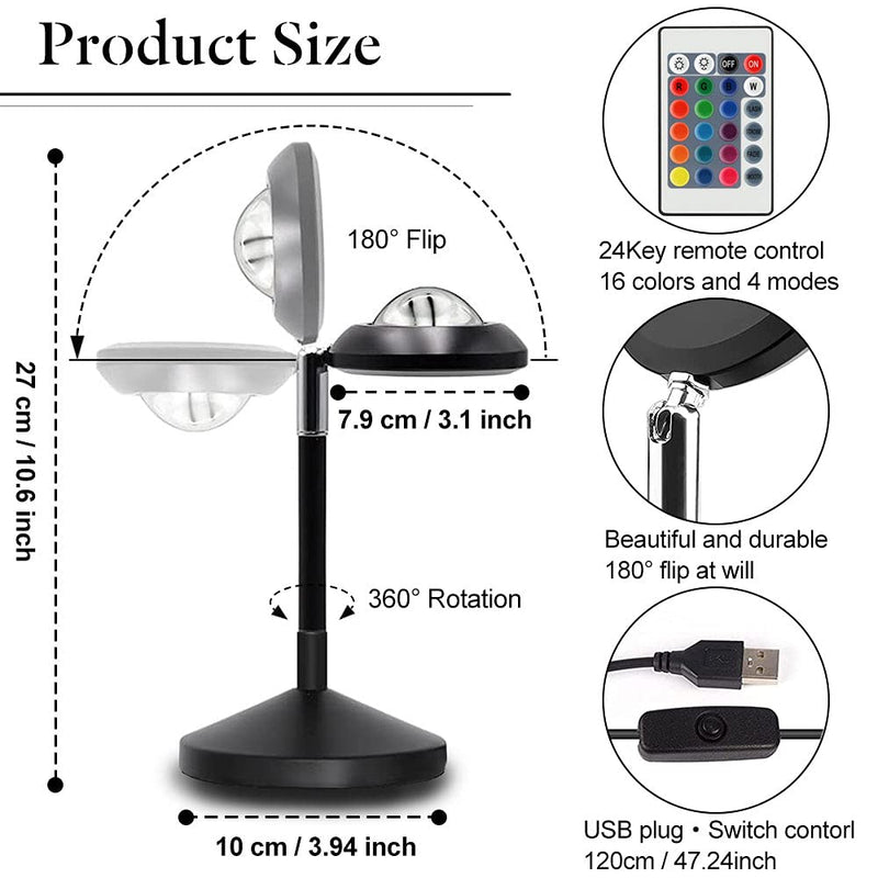 Sunset Lamp, Sunset Projection Lamp YouOKLight Sunset Projector Light 16 Colors Brightness Adjustable with Remote Control USB Charging Projection Night Light for Photography Party Home Living Room Rgb, Remote Control
