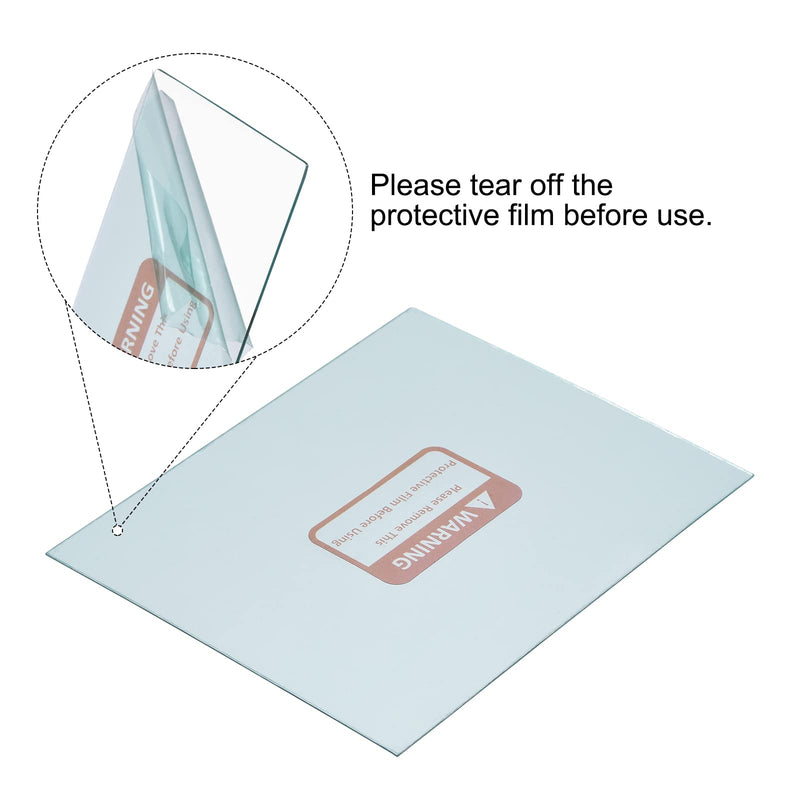 PATIKIL 4.3 x 3.5 Inch Welding Protection Lens, 20 Pack Transparent Right Angle Protective Replacement for Solar, Clear
