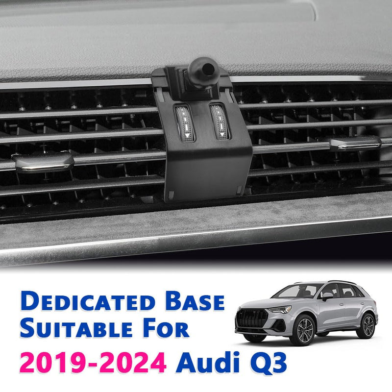 Car Phone Mount 2019-2024 Q3 [Thick Case Friendly] Mobile Phone Holder Cell Navigation Bracket Air Vent Auto Accessories Cradles, All Phones (Q3-19-24) Q3-19-24